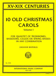 10 Old Christmas Carols #1 Flexible Bass Clef Instrument Quartet cover Thumbnail